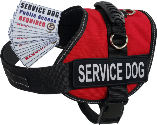 Official Service Dog Vest — Red with SERVICE DOG patch